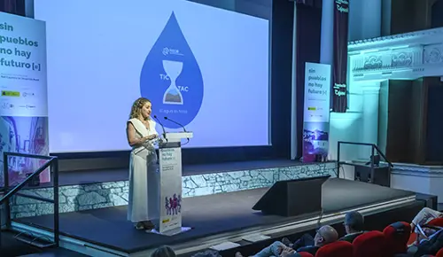 María José Murciano, gerente de REDR, presentó el proyecto ‘Tic-tac: el agua es finita'