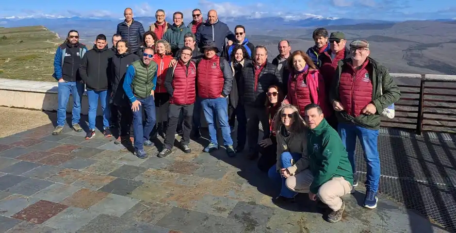 Geoparque de Las Loras acoge una visita de Grupos LEADER de Andalucía, CyL y Extremadura